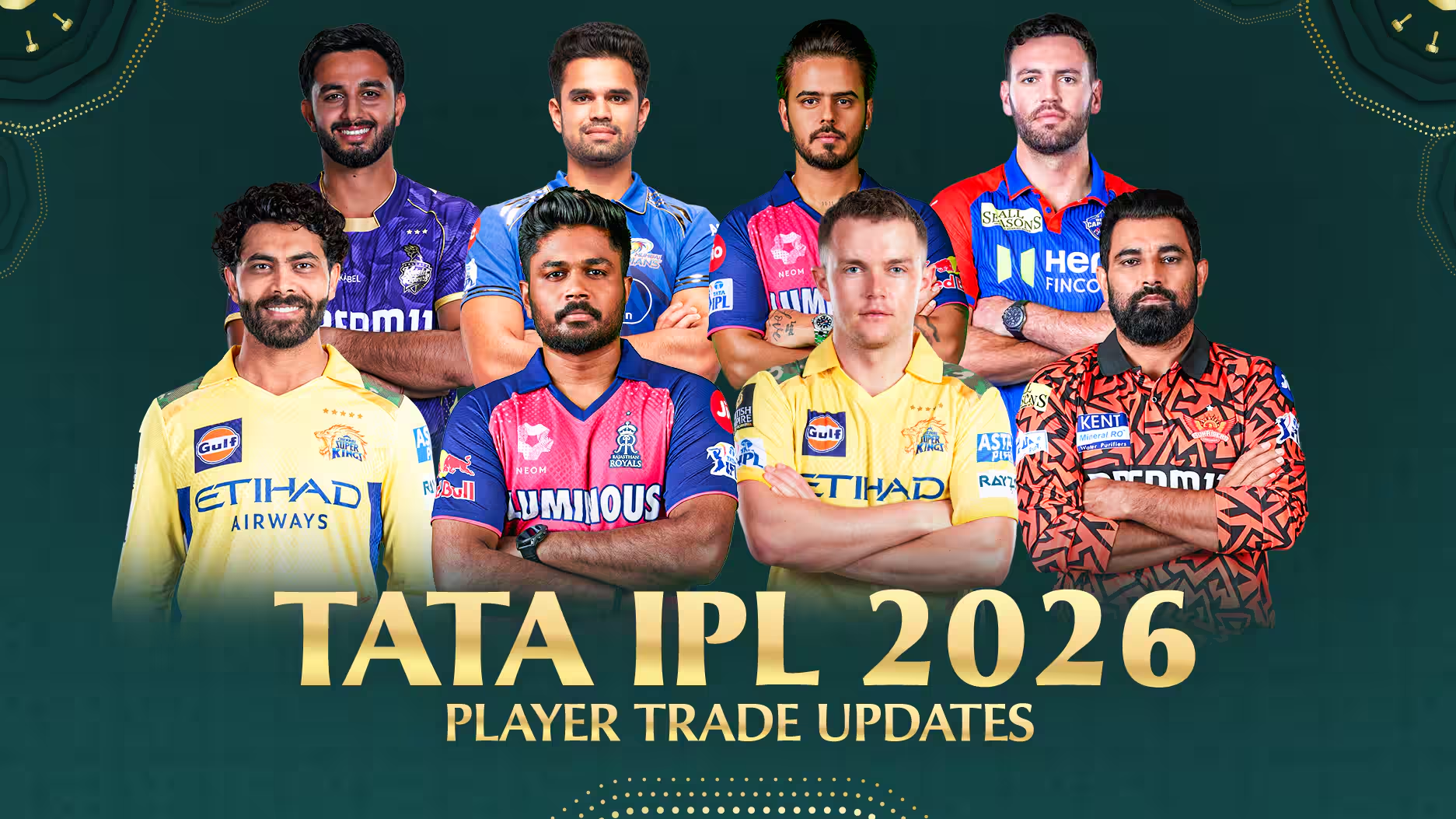 IPL 2026 all teams and captains - Bet on lemonexch365